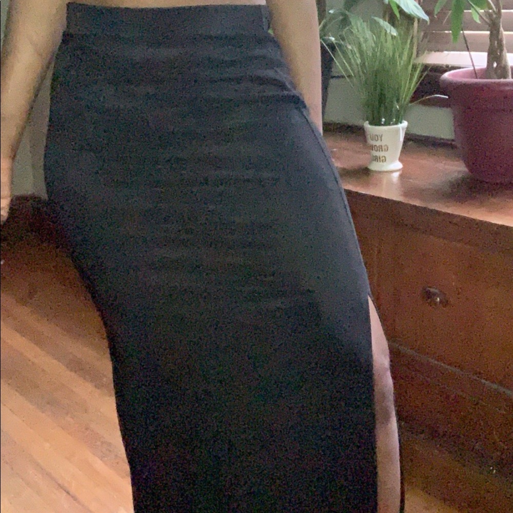 Black skirt with Splits
